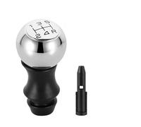 tnbru Pomello Leva Cambio Per Peugeot 106 206 306 406 Pomello Del Cambio Manuale In Acciaio Inossidabile VTS Leva Sportiva HandBall Opaco 5 Velocità Pomello Cambiamento Auto(Chrome black font)