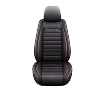 tnbru Set Completo Copri Sedili Auto Per FORD Per Mustang Per Territorio Per Kuga Per Expedition Accessori Auto Coprisedili Per Auto In Pelle PU Copertura Totale(Black Red 1 Seat2)