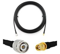 TNC Maschio a SMA Maschio 10m cavo coassiale - HF-240 (equivalente a LMR 240) prolunga a bassissima perdita - per HAM cavo antenna CB radio analizzatore misuratore SWR VHF UHF marino rosmetro