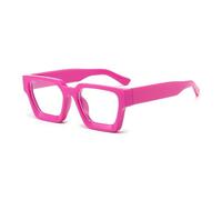 TNDVIC Occhiali da sole da donna con montatura da uomo, occhiali da sole sfumati (rosa)