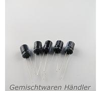 TNE oder Unbekannt 5X Marche Elko 100 µf 50V CONDENSATORE CONDENSATORE ELETTROLITICO MF UF Aishi Condensatore