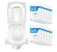 TNEDFOD 100 Pezzi Copriwater USA e Getta Igienici Monouso, Copri Water WC Usa e Getta, Copri Water Biodegradabili da Viaggio, Copriwater Monouso Antibatterico per Servizi Igienici Pubblici