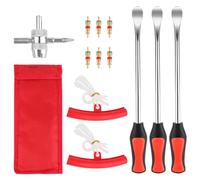 TNEDFOD 13 Pezzi Leva a Cucchiaio in Acciaio Kit Leve Smontagomme Moto, Leva di Montaggio per Pneumatici con Protezione del Cerchione, Leve per Pneumatici per Moto, Bicicletta