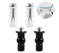 TNEDFOD 4 Pezzi Fissaggi WC Sedile, Accessori per Sedile WC, Fissaggio Vite per Sedile WC, Fissaggio Dado di Gomma per Fissare Tavoletta WC, Fissaggio Sedile WC a Espansione Gomma Viti