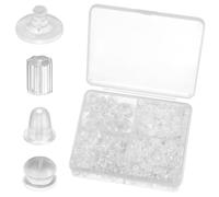 TNEDFOD 670 Pezzi Ferma Orecchini in Silicone, 4 Stili Trasparente Chiusure per Orecchini Set, Tappi Orecchini Anallergica Sicurezza Fermagli,Chiusura Orecchini Silicone con Scatola di Immagazzinaggio