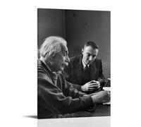 TNERPAR J. Robert Oppenheimer And Einstein, poster decorativo da parete, per soggiorno, camera da letto, decorazione moderna per la camera da letto, 30 x 45 cm