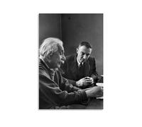 TNERPAR J. Robert Oppenheimer And Einstein, poster decorativo da parete, per soggiorno, camera da letto, decorazione moderna per la camera da letto, 20 x 30 cm