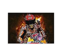 TNERPAR Marc Marquez Classics - Poster decorativo da parete, per soggiorno, camera da letto, decorazione moderna per camera da letto, 30 x 45 cm