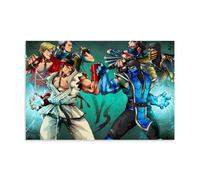 TNERPAR Mk Vs Street Fighter, poster decorativo da parete, per soggiorno, camera da letto, decorazione moderna per camera da letto, 30 x 45 cm