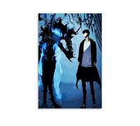 TNERPAR Solo Leveling Anime, poster decorativo da parete, per soggiorno, camera da letto, decorazione moderna per camera da letto, 30 x 45 cm