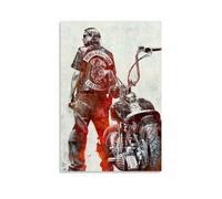 TNERPAR Sons of Anarchy Art, poster decorativo da parete, per soggiorno, camera da letto, decorazione moderna per camera da letto, 40 x 60 cm