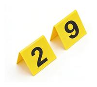 Tnfeeon 10 Pennarelli per Prove in Acrilico, Numeri su Entrambi i Lati 1-10 V, Design del Supporto per Giochi di Detective Sulla Scena del Crimine e Numerazione dei Tavoli per Feste, visibilità (