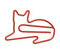 Tnfeeon 100 Fermagli per Gatti in Metallo per Ufficio, Scuola, Documenti, Smistamento, Leggeri, Portatili, Versatili, Ideali per Adulti, Studenti, Organizzano in Modo Efficiente i Documenti Sulla