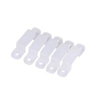 Tnfeeon 100 Pezzi LED Connettore a Striscia, 8/10/12 Millimetri Clip Fissaggio in Silicone Clip del Supporto Strisce Luce Flessibili Supporto Fissaggio per Il Fissaggio Strisce LED RGB (8mm)