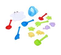 Tnfeeon 14 Pezzi STEM Sand Play Tools con Granchio Setaccio Pala Annaffiatoio Borsa a Rete per Bambini Costruzione di di Sabbia Set di Giocattoli da Spiaggia per Bambini Set di Giocattoli da