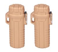 Tnfeeon 2 Pezzi Container Portatili Container Sigillato Campeggio Impermeabile per Esterni per Esterni Resistenti Ai Tubi di Stoccaggio Ermetico a Prova di umidità con Anelli di Tenuta in Gomma per