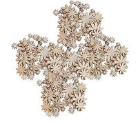 Tnfeeon 250 Pezzi Decorazioni di Legno di Fiori di Lunga Durata per L'arte di Decorazioni, Ottini Non Porosi Fai-da-te per Accessori per Abbigliamento