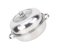 Tnfeeon 28 Cm Stockpot Hotpot Food -Pottery, Safe, Hands Unico, Facile da Lavare, Adatto a Persone Molto Occupate, Acciaio Inossidabile Inossidabile