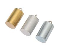Tnfeeon 3pcs Metal -Blocchi a Blocchi a Segno Alta Precisione Fatta a Mano, Eccellente per il Laboratorio di Fisica, Cilindro di Ferro Aluminio per Test Scolastici per i Test Scolastici