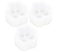 Tnfeeon 3pcs Zampa di Gatto Stampo in Silicone per Colata di Resina: Stampi in Silicone Ad Alta Elasticità per Collana Portachiavi Fai da Te