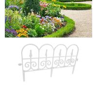 Tnfeeon 5 Pezzi di Recinzione per Giardino Decorativo, 22,8 X 13,4 Pollici di Plastica Barriera Animale Barriera Arcata Arrugginita Arrugginite Pannelli di Bordi del Giardino per (34x58 cm)