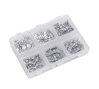 Tnfeeon 60 Pezzi di Perline in Lega di Ali d'angelo, Accessori Colorati per Gioielli Fai da Te, Bracciali, Collane, Orecchini, Accessori in Metallo Resistente Alla Corrosione in 6 Stili con Spazio di