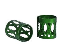 Tnfeeon Accessori per Trecce Rosa, Perline per Capelli in Alluminio, 100 Gioielli Colorati per Capelli per Dreadlock e Trecce (GREEN)