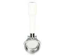 Tnfeeon Acciaio Inossidabile 54 -MM Portafilter Coffee Doppio Filtro per 870 880, Osservazione e Correzione di Problemi di Estrazione, Appassionati di caffè (WHITE)