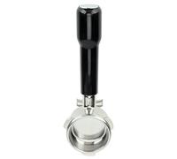 Tnfeeon Acciaio Inossidabile 54 -MM Portafilter Coffee Doppio Filtro per 870 880, Osservazione e Correzione di Problemi di Estrazione, Appassionati di caffè (BLACK)
