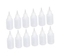 Tnfeeon Applicatore per Olio per Capelli, Bottiglia di Applicatore da 100 Pezzi per Capelli da 50 Ml 1,7 Once di Bottiglie di Spremitura Vuota con Contenitore di Erogazione di Liquido