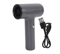 Tnfeeon Asciugacapelli, 500W Portatile Cordless Ricaricabile Asciugacapelli Motore Brushless per Dipinti Ad Acquerelli Controllo Lucentezza Capelli Morbidi Umidità Viaggi Campeggi (GRAY)
