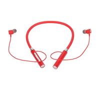 Tnfeeon Auricolari del Collo Wireless 5.2 Cuffie di Controllo della Musica a Basso Potenziata Magnetica per lo Sport e la Palestra Addominali Silicone (rosso)