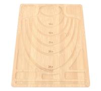 Tnfeeon Bamboo Bead Board per la Produzione di Gioielli, Uso Fai -da -Te, Strumento Ideale, Multifunzionale con Misurazione per la Casa e Maggior Parte delle Scene