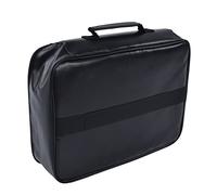 Tnfeeon Borsa per Documenti Ignifuga con Chiusura a Combinazione Custodia per Documenti Rivestita in Silicone 2000F IP65 File Multistrato per Viaggi Home Office Passaporto Laptop Storage (BLACK)