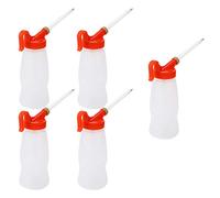 Tnfeeon Bottiglia di Olio per Macchina da Cucire da 5 Pezzi, Ugello di Precisione a Punta Lunga Lubrificazione Accurata Capacità di 180 Ml 6 Fl Oz Ideale per Artigiani Domestici e Appassionati di