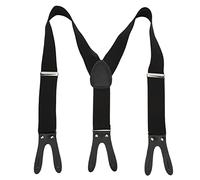 Tnfeeon Bretelle da Uomo Tipo di Bottone Cinturino a Forma di Y Allargato Elegante Fascia Elastica Pantaloni Comodi Bretelle per Uso Quotidiano 5x110cm/2.0x43.3in