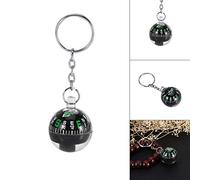 Tnfeeon Bussola Portachiavi a Sfera da 28 Mm con Quadrante a Risposta Rapida Riempito di Liquido Navigazione Galleggiante da 1,1 Pollici per Escursioni in Campeggio Viaggi Il Materiale Acrilico