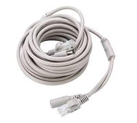 Tnfeeon Cavo CCTV Ethernet RJ45 + DC per NVR NVR 10MBIT / S / 100 Mbit/S Obiettivo di Monitoraggio 787,4 PIEM 139G / 4,9 Oz (5m)