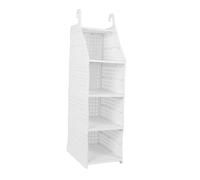 Tnfeeon Cesto per Appendere l'armadio, Materiale PP, Organizer Pieghevole di Grande capacità per la Lavanderia della Camera da Letto e il Dormitorio (4 livelli)