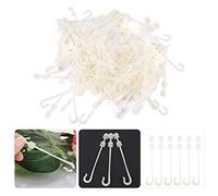 Tnfeeon Clip di Supporto per Piante da Giardino Ganci per Viti in Plastica 100 Pezzi Clip per Pomodoro da 3,74 Pollici per Pomodorini, Verdure, Supporta gli Steli Previene la Rottura per i Giardinieri
