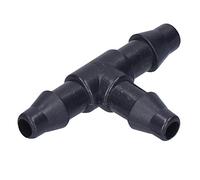 Tnfeeon Connettore a T per Irrigazione a Goccia Raccordo per Tubo ABS da 100 Pezzi per Uso in Giardino e Fattoria Collegamento Efficiente del Flusso d'Acqua Senza Attrezzi Ciascuno 1,3 X 0,8