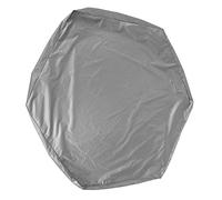 Tnfeeon Copertura per Sabbiera, Copertura Esagonale Impermeabile per Piscina per Giochi di Sabbia con Coulisse 140 X 120 Cm per Sabbiera da Esterno (GREY)