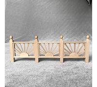 Tnfeeon Corrimano per Casa delle Bambole, Binario in Miniatura in Legno per Casa delle Bambole 1:12, Decorazione Perfetta per il Giardino e le Stanze delle