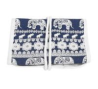 Tnfeeon Custodia per Ferri da Maglia Borsa in Tessuto Oxford Vuota Uncinetti Borsa Portaoggetti Borsa per Ferri da Maglia Stoccaggio Cerniera Organizzatore per Esterni per la Casa(Elefante)