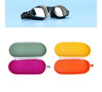 Tnfeeon Design di Drenaggio per Copertura di Ventilazione con Zip, Occhiali da Nuoto in Silicone Scatola Sun Organizzatore Organizzatore di Viaggio per Occhiali per Occhiali Ventilati a