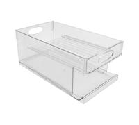 Tnfeeon Dispenser per Lattine da 500 Ml, Organizer con Rotelle per | Rastrelliera per Alimentazione a gravità con Pannelli Rimovibili, Design a 2 Livelli, Adatta Al Bancone della del