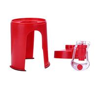 Tnfeeon Dispenser Salvaspazio Dispenser d'acqua Capovolto in Plastica Strumento per Feste Facile da Usare per Riunioni Domestiche 15x11x17 Cm Colore Rosso (rosso)