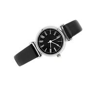 Tnfeeon Donne Piccole e Moderne, Vestito, Guarda il Mini Braccialetto in Pelle retrò per gli Amici (cintura nera disco nero)