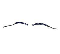 Tnfeeon Eleganti Ciglia Finte a LED Leggere, Fibra Artificiale, Ciglia Leggere e Luminose per Feste e Discoteche (BLUE)