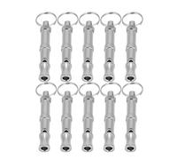 Tnfeeon Fischietto per Cani per Un Addestramento Efficace del Cane, Fischietti in Acciaio Inossidabile a Passo Regolabile con Design Anti-Perdita, Set da 10 Pezzi per Addestramento di Labrador e